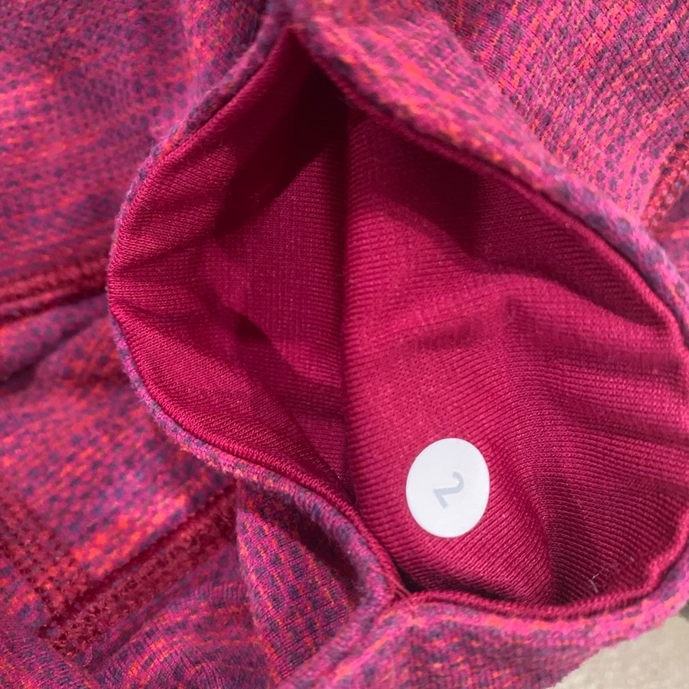 Lululemon Red Space Dye Wunder Under Crop Legging - image 5